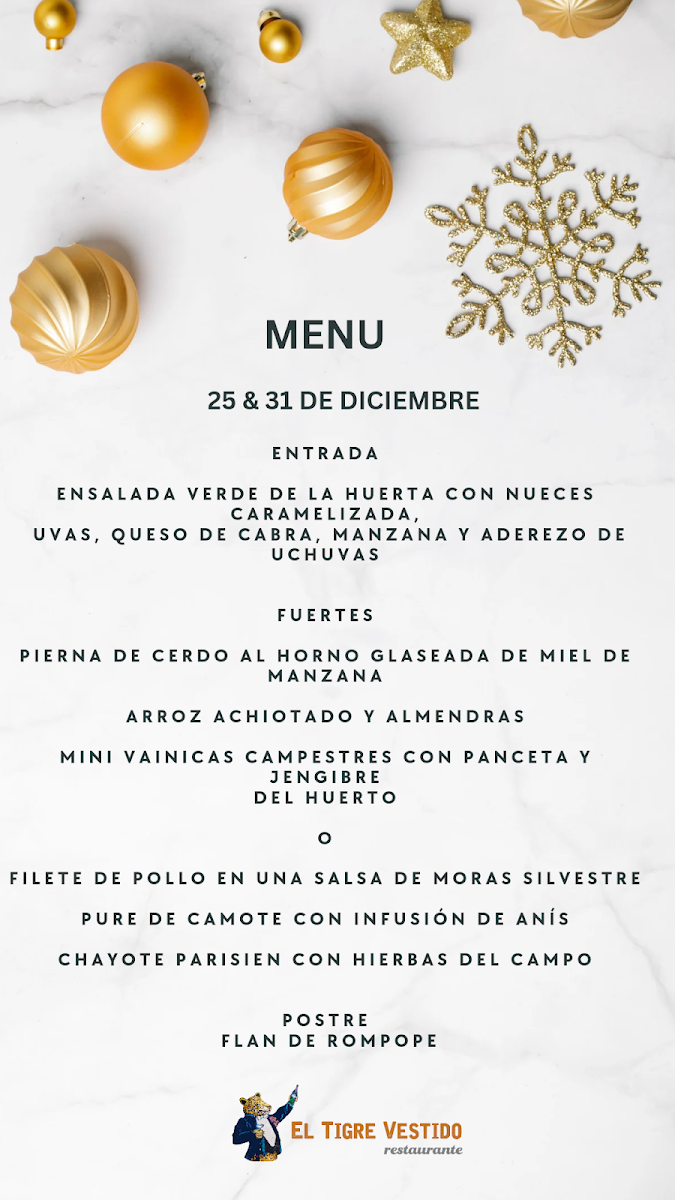 Menu Restaurante El Tigre Vestido-1