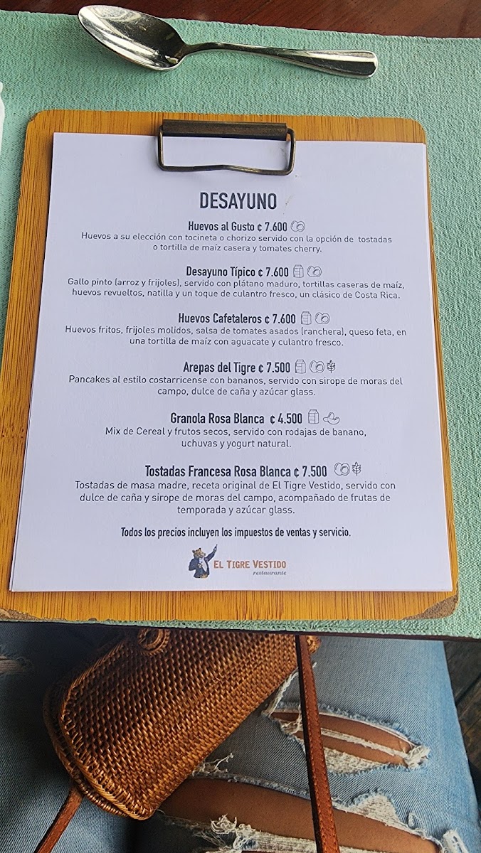 Menu Restaurante El Tigre Vestido-2