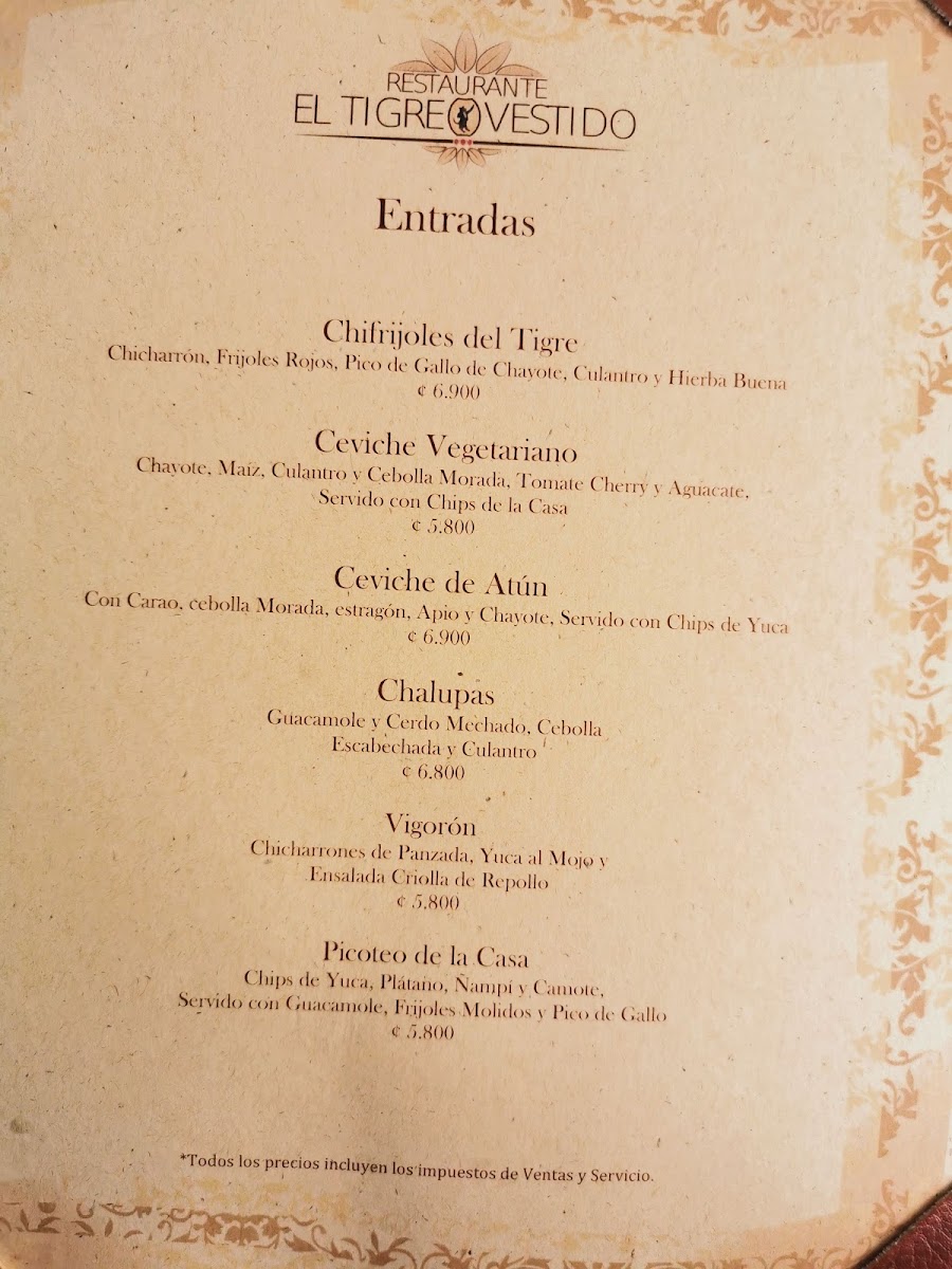 Menu Restaurante El Tigre Vestido-4